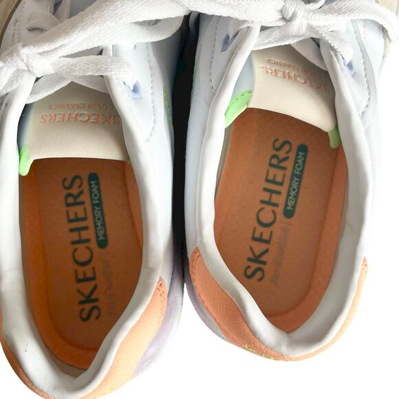 Skechers Court Classics "Jade" Sneakers Air Cooled Memory Foam Womens Size 8.5 - Picture 10 of 12